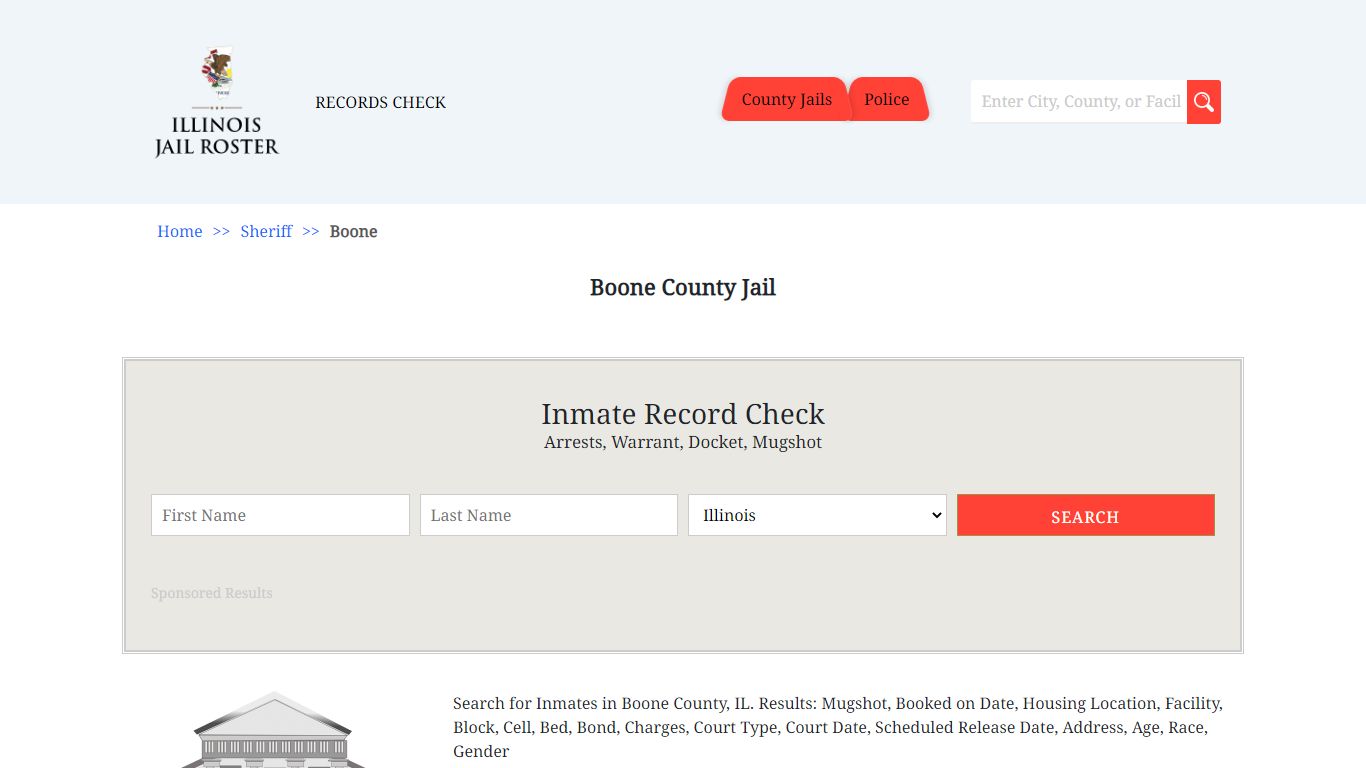 Boone County Jail - Jail Roster Search