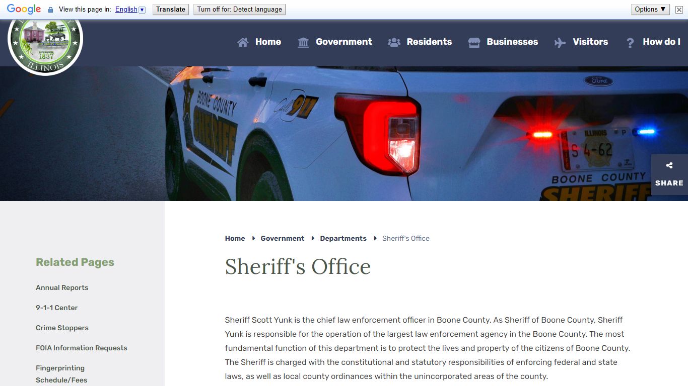 Sheriff's Office - Boone County, IL