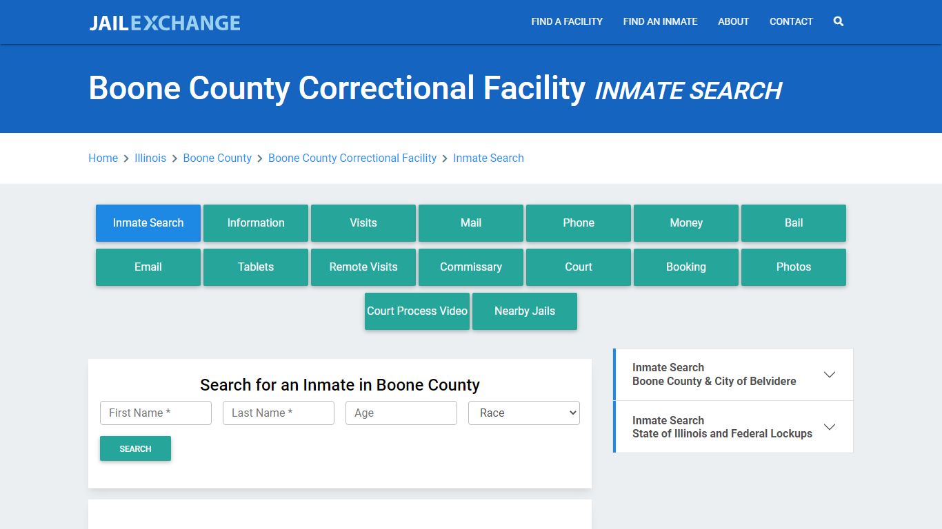 Boone County Correctional Facility Inmate Search - Jail Exchange